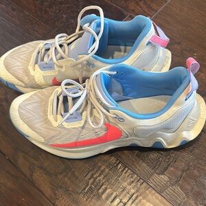 Nike Athletic basketball shoes with Pink Swoosh